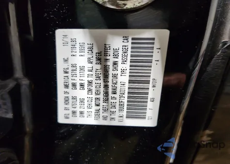 2015 Acura Tlx Advance из США, поврежденный, VIN 19UUB3F73FA001147